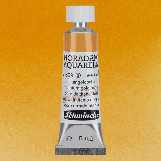 659 Titanium Gold Ochre, akwarela Horadam Schmincke 5 ml