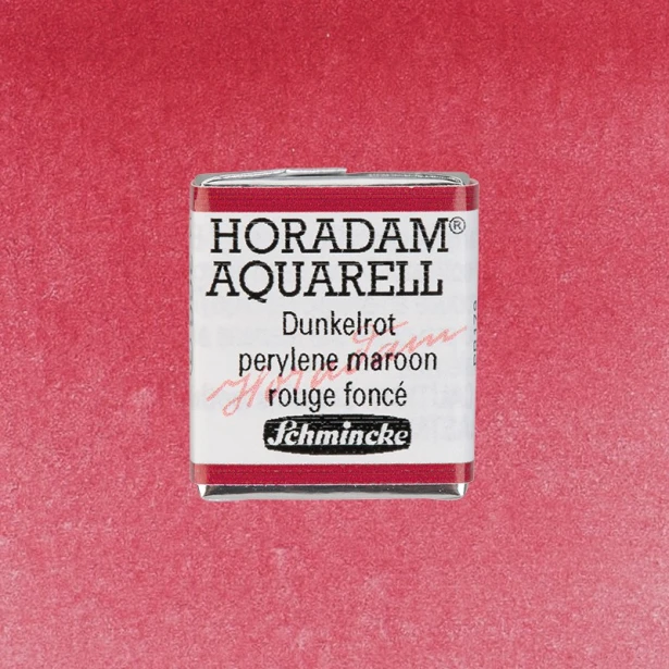 366 Perylene Maroon, akwarela półkostka Horadam Schmincke