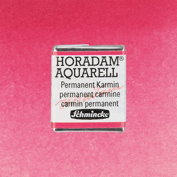 353 Perm. Carmine, akwarela półkostka Horadam Schmincke