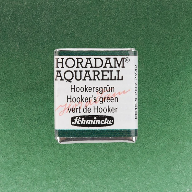 521 Hooker's Green, akwarela półkostka Horadam Schmincke