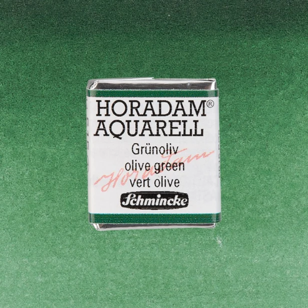 515 Olive Green, akwarela półkostka Horadam Schmincke