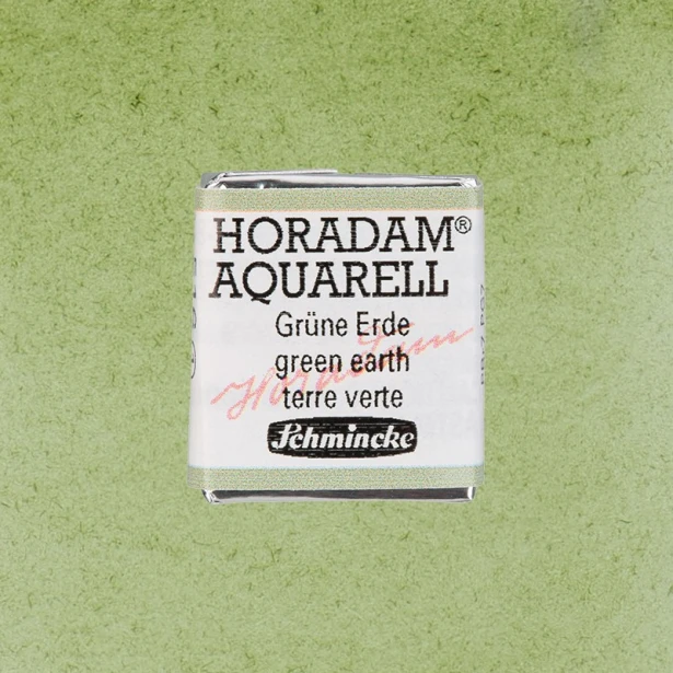 516 Green Earth, akwarela półkostka Horadam Schmincke