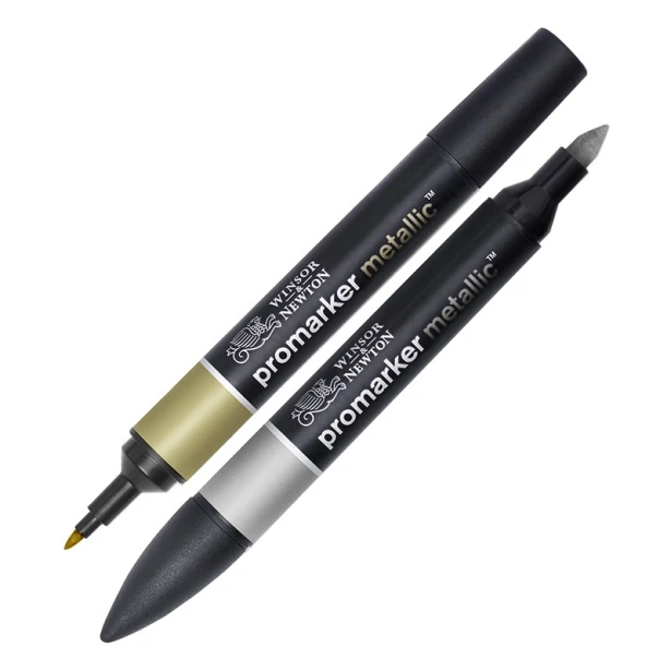 Zestaw pisaków Promarker Metallic W&amp;N, 2 szt.