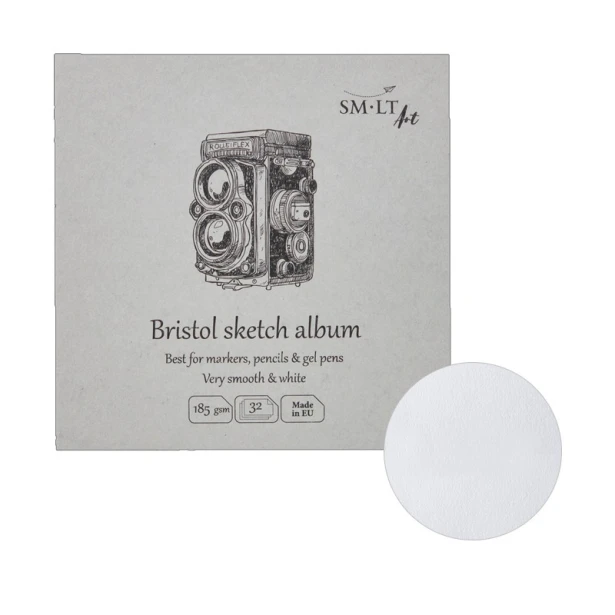 Bristol blok szyty SMLT 14 x 14 cm, 185 g