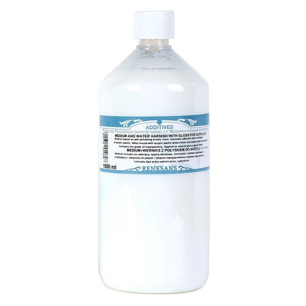 Błyszczące medium i werniks, Renesans 1000 ml