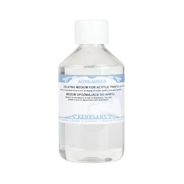 Medium opóźniające do farb akrylowych Renesans, 250 ml