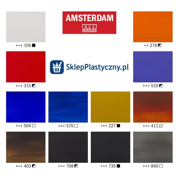 Farby akrylowe Talens Amsterdam Urban Landscape, 12 x 20 ml