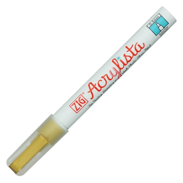 101 Gold, pisak akrylowy Acrylista Kuretake