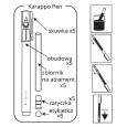 Pisaki do napełniania Karappo-pen Kuretake, 5 szt.