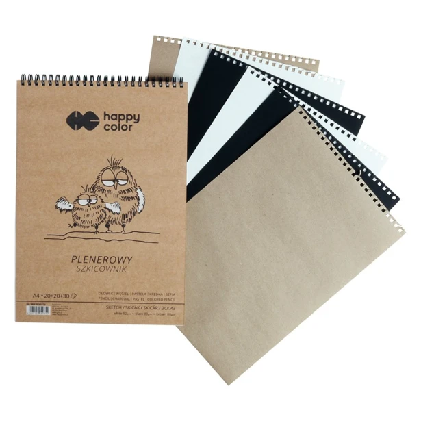 Szkicownik plenerowy Happy Color A5, 70 ark.