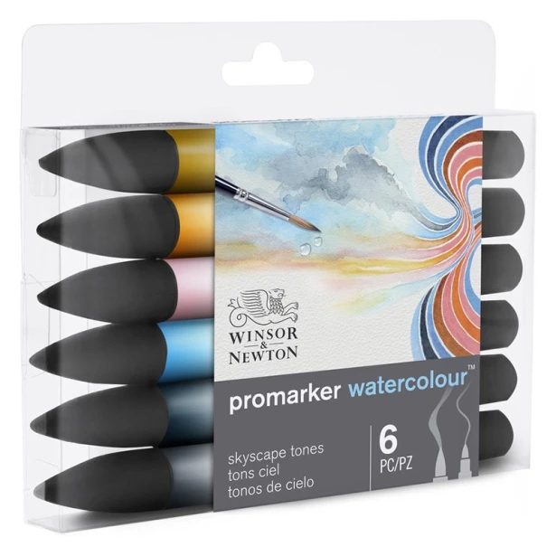 Promarker Watercolour Skyscape tones, 6 kol.