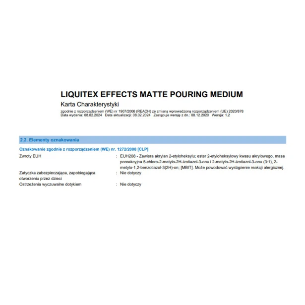 Pouring medium matte, Liquitex 473 ml