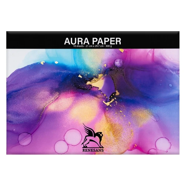Blok papieru Aura Renesans, 300 g, A4, 10 ark.
