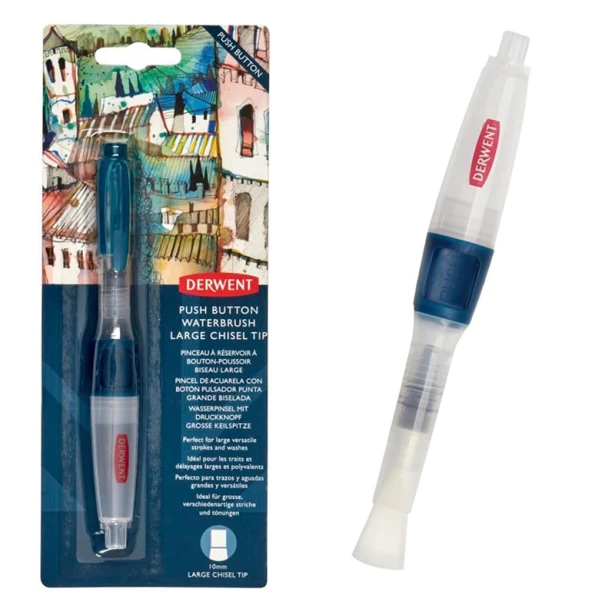 Pisak pędzelkowy Push Button Waterbrush, Derwent 10 mm