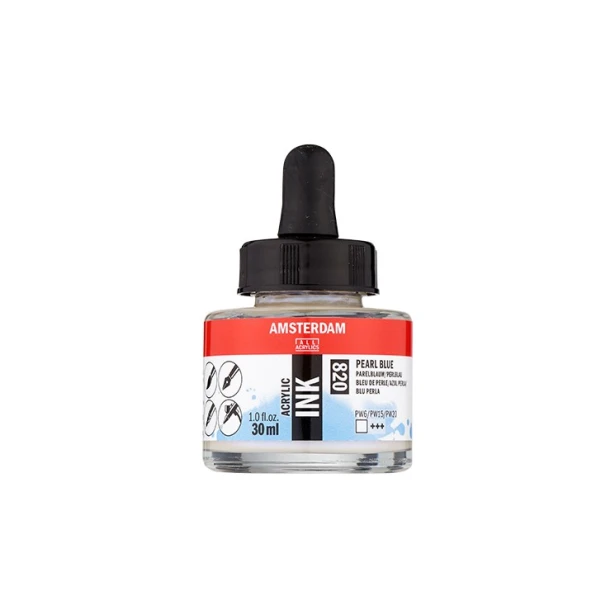 820 Pearl Blue, tusz akrylowy Amsterdam, 30 ml