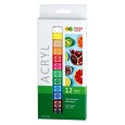 Farby akrylowe Happy color 12 x 12 ml