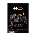 Blok z czarnym papierem Happy Color, 40 ark. 80 g, A5
