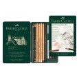 Zestaw rysunkowy Pitt Monochrome Set, Faber Castell, 12 el.