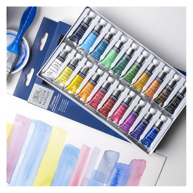 Farby akwarelowe Cotman w tubkach, zestaw 20 x 5 ml
