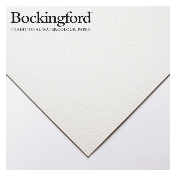 White, papier Bockingford CP 56 x 76 cm, 300 g, 10 ark.