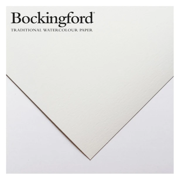 White, papier Bockingford HP 56 x 76 cm, 300 g, 10 ark.
