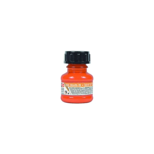 Pomarańczowy tusz kreślarski Koh i Noor 20ml
