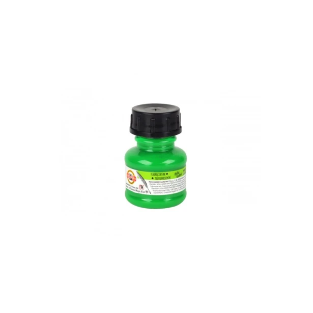 Fluorescencyjny zielony tusz kreślarski Koh i Noor 20 ml