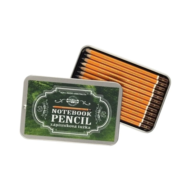Ołówki grafitowe mini Koh-I-Noor, metalowe etui