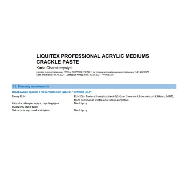 Crackle Paste, Liquitex 237 ml