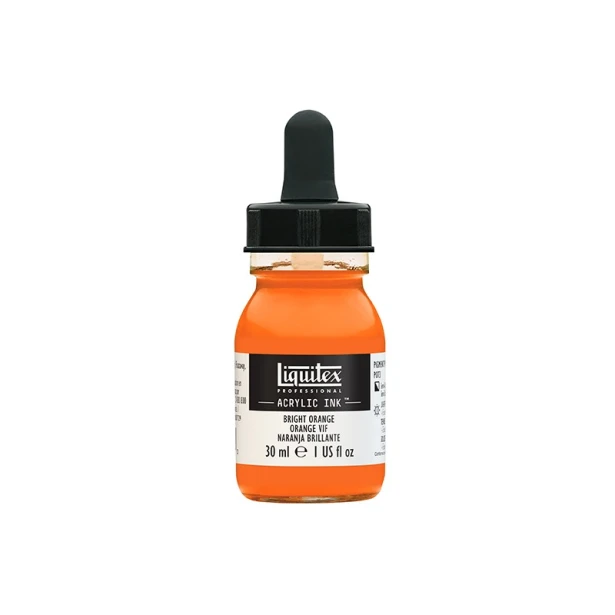 720 Bright orange, tusz akrylowy Liquitex 30 ml