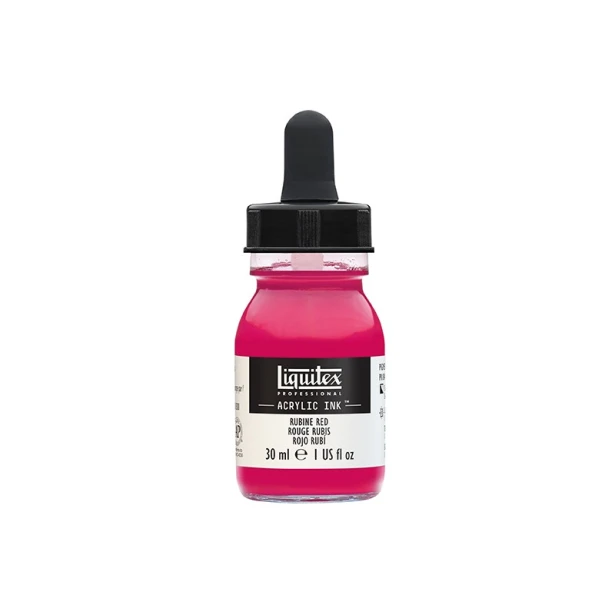 388 Rubine red, tusz akrylowy Liquitex 30 ml