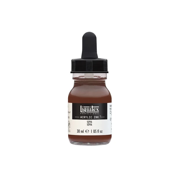 609 Sepia, tusz akrylowy Liquitex 30 ml
