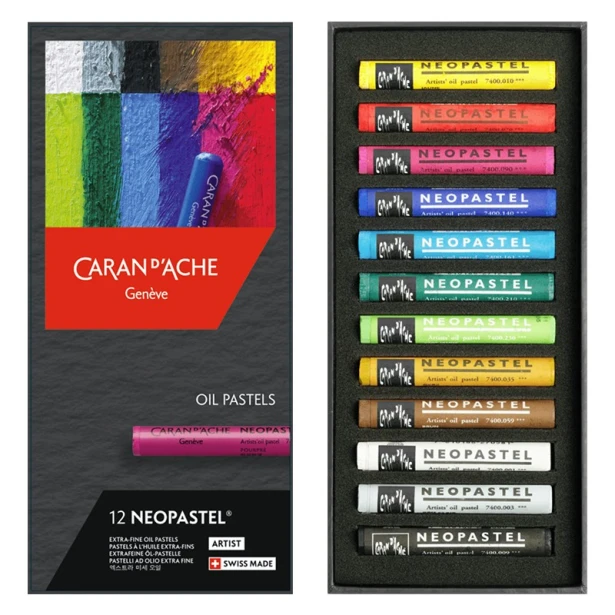 Pastele olejne Neopastel, Caran d'Ache, 12 kolorów