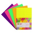 Tektura falista Fluo, Happy Color A4, 5 ark.