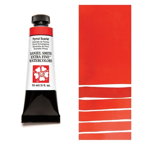 085 Pyrrol Scarlet, akwarela Daniel Smith 15 ml