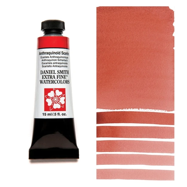 224 Anthraquinoid Scarlet, akwarela Daniel Smith 15 ml