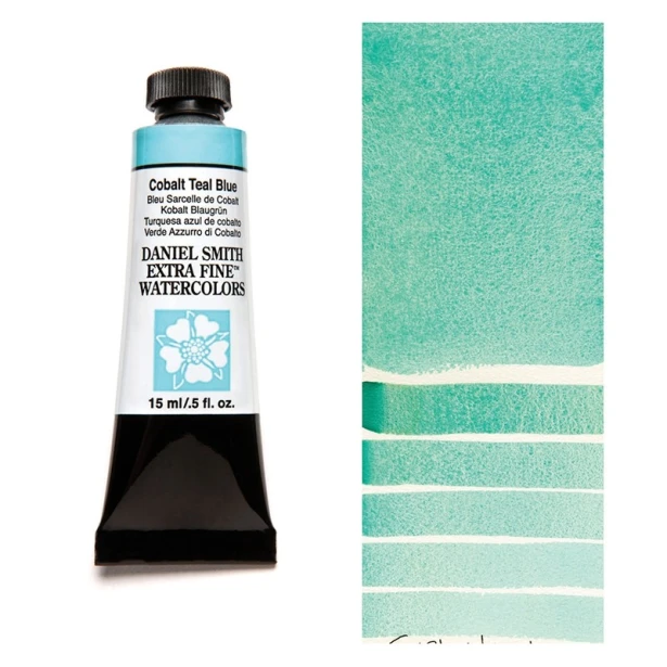 028 Cobalt Teal Blue, akwarela Daniel Smith 15 ml
