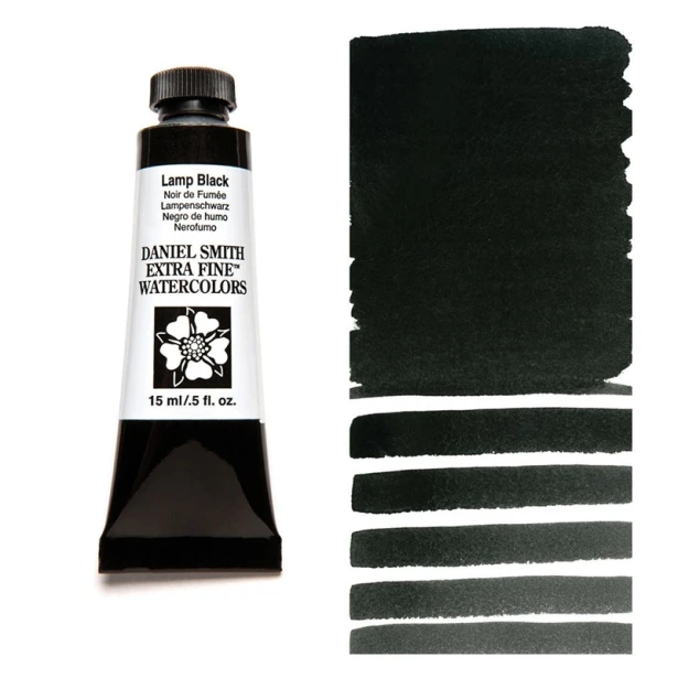 003 Lamp Black, akwarela Daniel Smith 15 ml