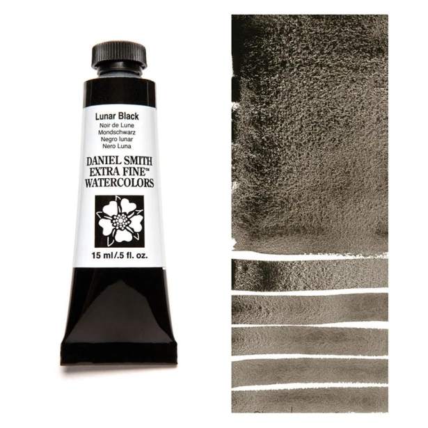 049 Lunar Black, akwarela Daniel Smith 15 ml