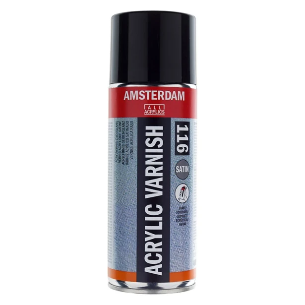 116 Werniks satynowy do farb akrylowych, Talens, spray 400ml