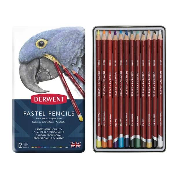 Pastele w kredkach Pastel Pencils, Derwent, 12 kol.