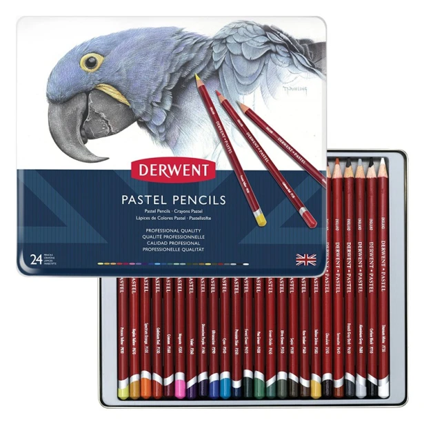 Pastele w kredkach Pastel Pencils, Derwent, 24 kol.