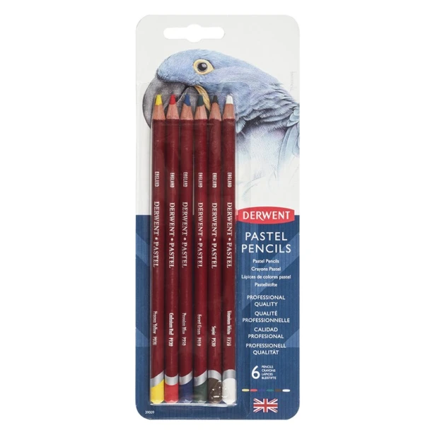 Pastele w kredkach Pastel Pencils, Derwent, 6 kol.
