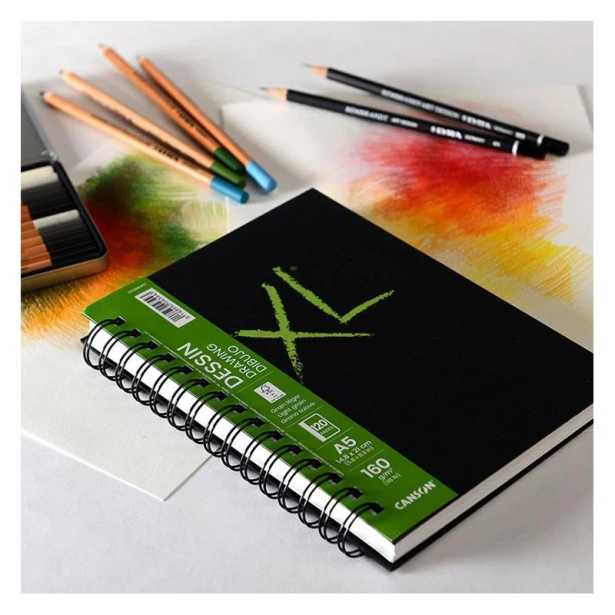 Blok do rysunku Canson XL Drawing, spirala A4