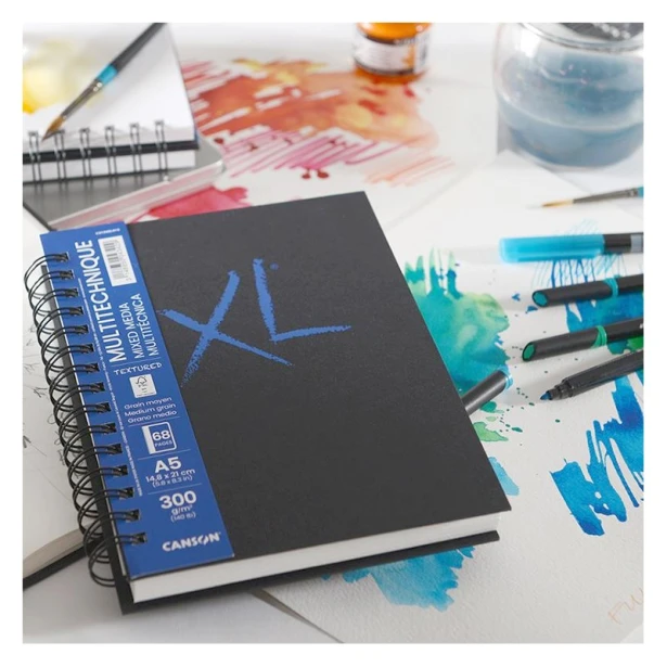 Blok uniwersalny Mixed Media Canson XL, spirala A4