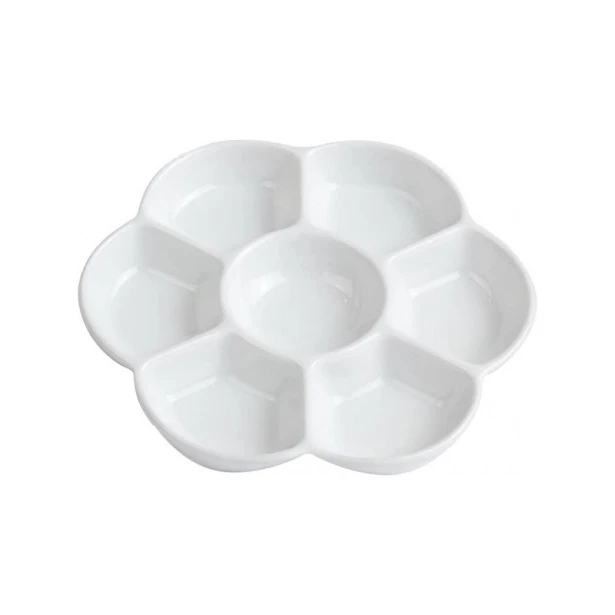 Porcelanowa paleta do akwareli, 7 komór