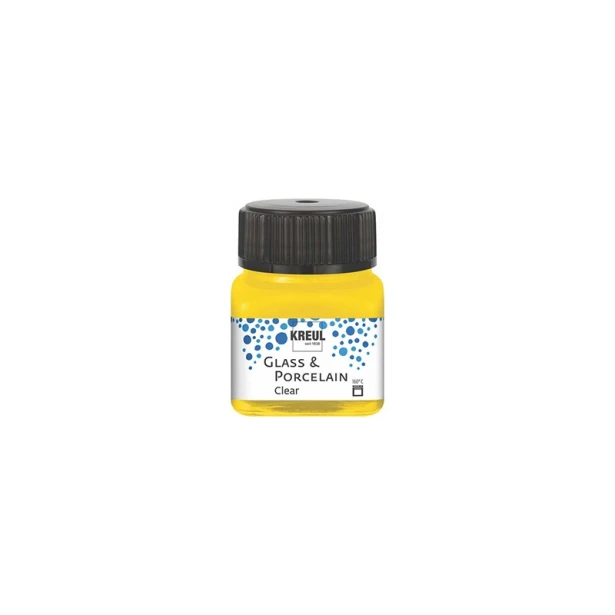 202 Clear Sun Yellow, farba do szkła Kreul 20 ml