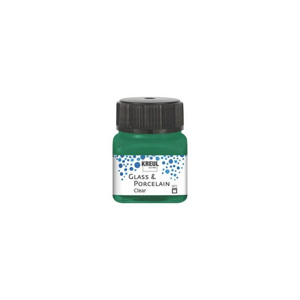 224 Clear Dark Green, farba do szkła Kreul 20 ml