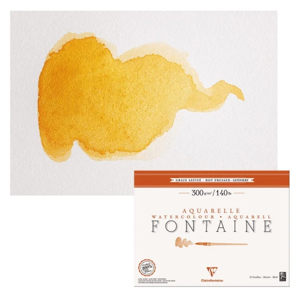 Blok akwarelowy Fontaine Satine 26 x 36 cm, 300 g