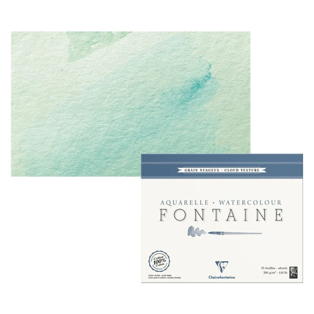 Blok akwarelowy Fontaine Cloud Texture 36 x 48 cm, 300 g